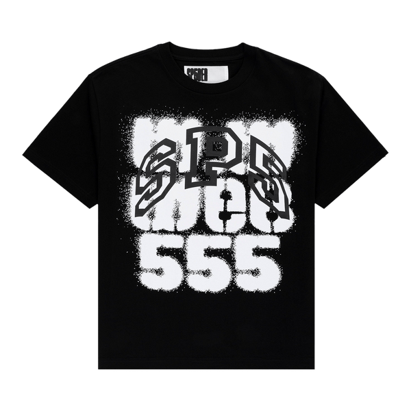 Sp5der Sp555 Tee 'Black' - frontal