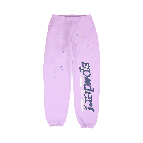 Sp5der Sweatpants 'Purple' - frontal
