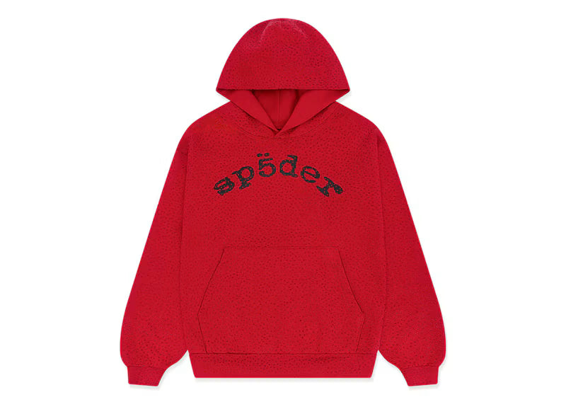 Sp5der VVS Hoodie Red - frontal