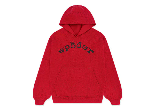 Sp5der VVS Hoodie Red - frontal
