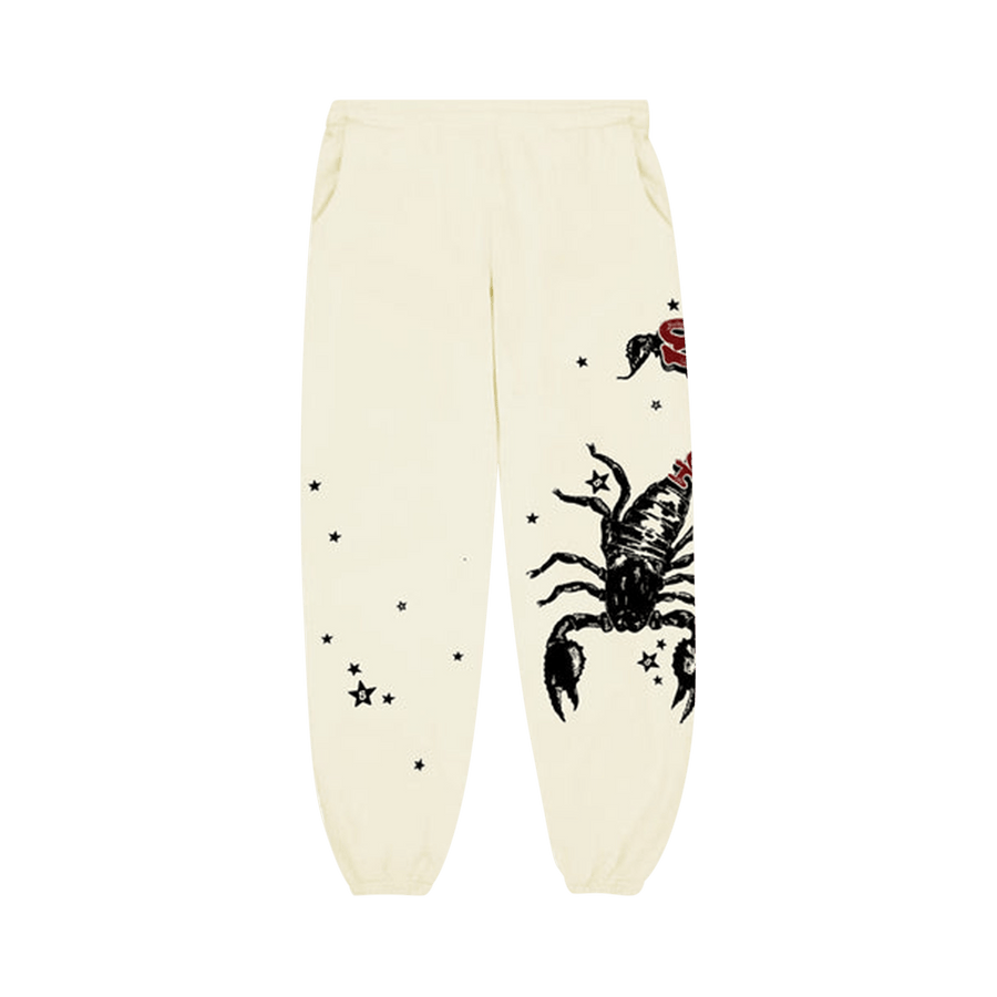 Sp5der x Mariah The Scientist Scorpion Sweatpant 'Cream'