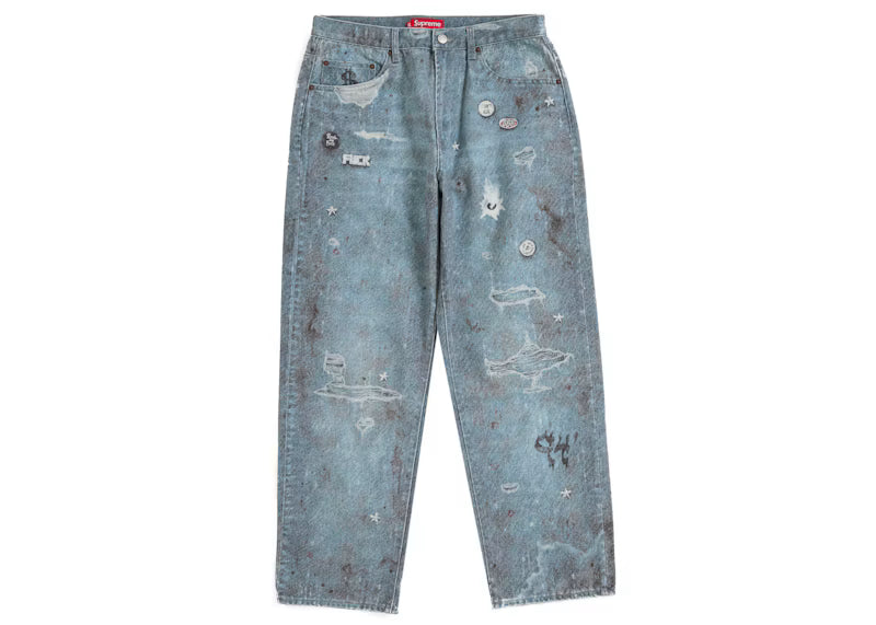 Supreme HJR Trompe L'oeil Loose Fit Jean Blue