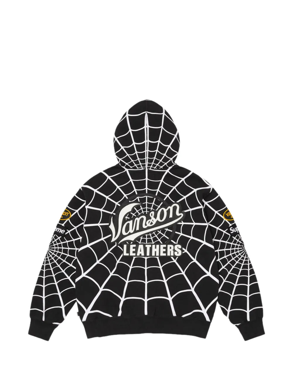 Supreme hoodie con estampado Spider-Man en colaboración con Vanson Pieles en colaboración con Marvel - posterior