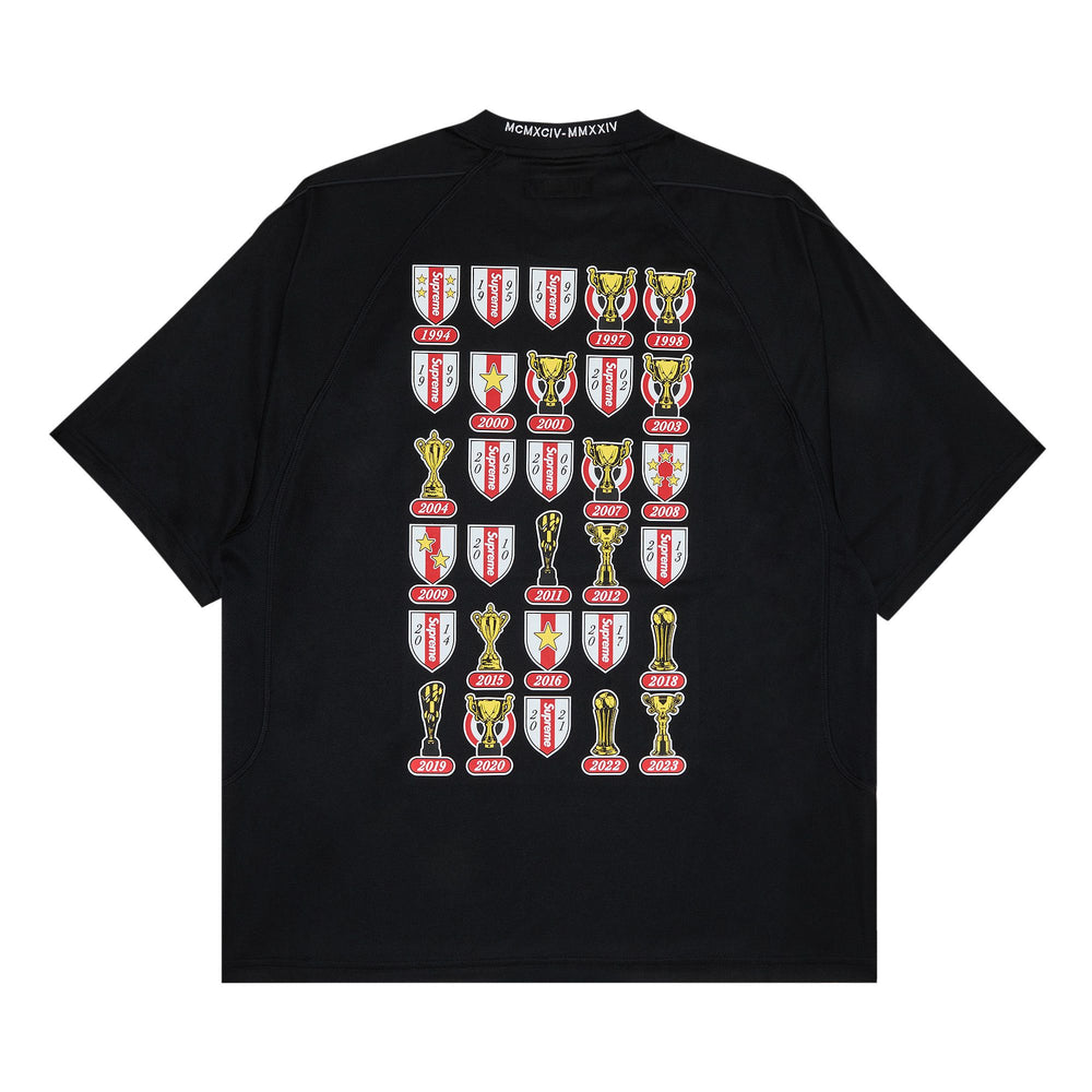Supreme Jacquard Soccer Jersey 'Black' - posterior