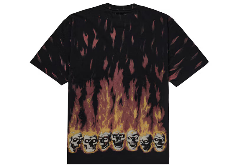 Supreme MM6 Maison Margiela Liquid Blue Oversized Tee Black - posterior