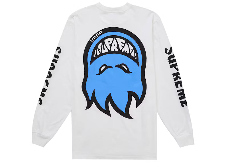 Supreme Spitfire Bighead L/S Tee White - frontal