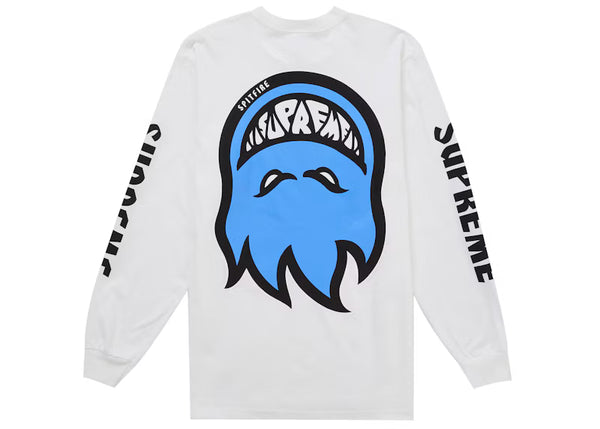 Supreme Spitfire Bighead L/S Tee White - frontal