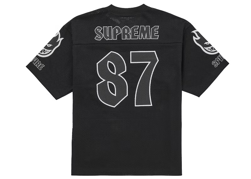 Supreme Spitfire Football Jersey Black - posterior