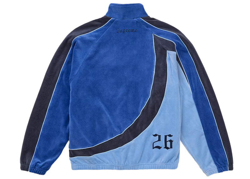 Supreme Umbro Velour Track Jacket Blue - posterior