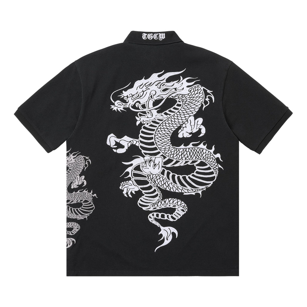 Supreme x The Great China Wall Dragon Polo 'Black' - posterior