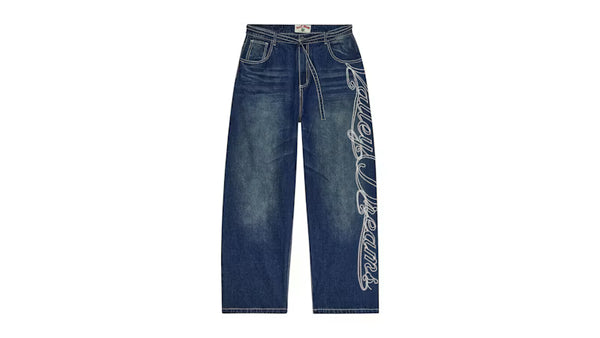Vale Forever Big Stitch Denim Jean Blue - frontal