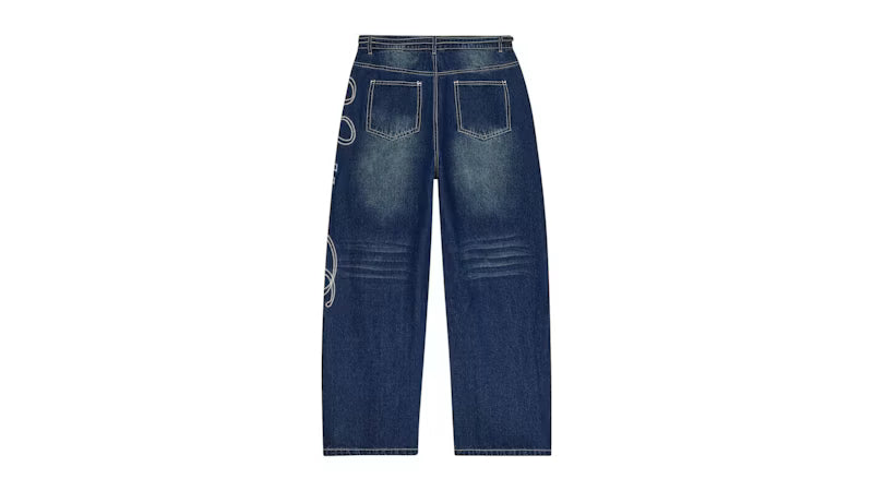 Vale Forever Big Stitch Denim Jean Blue - posterior