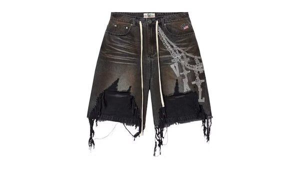 Vale Forever Chain Jorts Black - frontal