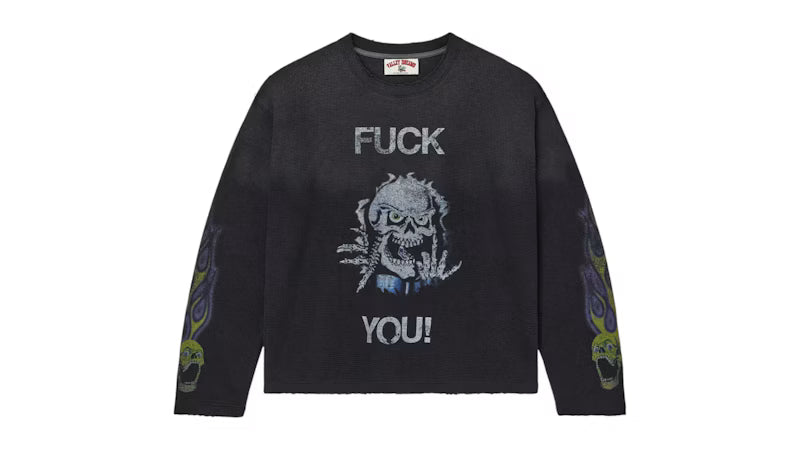 Vale Forever Fuck You Thermal L/S Tee Black - frontal