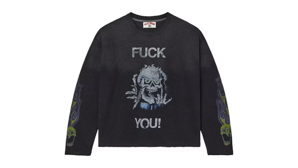 Vale Forever Fuck You Thermal L/S Tee Black - frontal