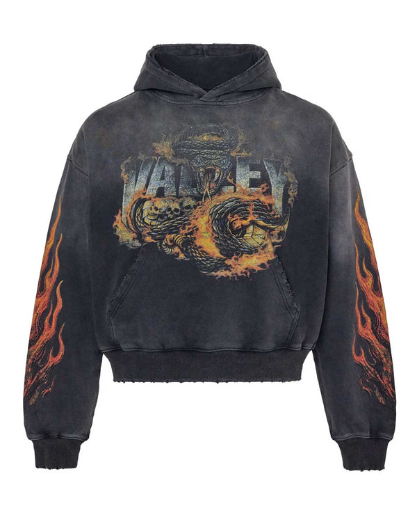 Vale Forever Serpent Pullie Pullover Hoodie Black - frontal
