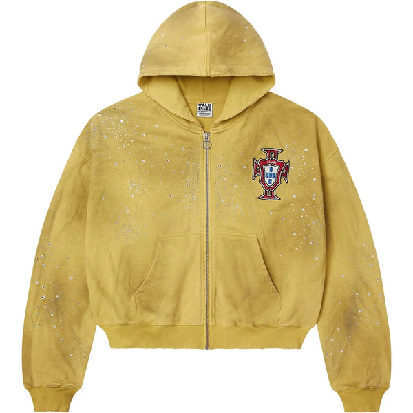 VALLEY DREAMS Vale Forever Sun Custered Zip Up 'Yellow' - frontal